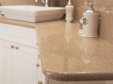 Столешница для ванной из аглокварцита PlazaStone