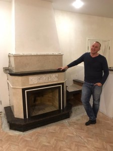 Камин с барельефом из мрамора - Мрамор VENEZIA DELICATO, Гранит TAN BROWN, Мрамор PIRGON ALAS(3433) - январь 2020