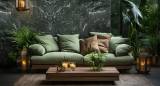 Облицовка стены - Гранит OCEAN GREEN(8711)